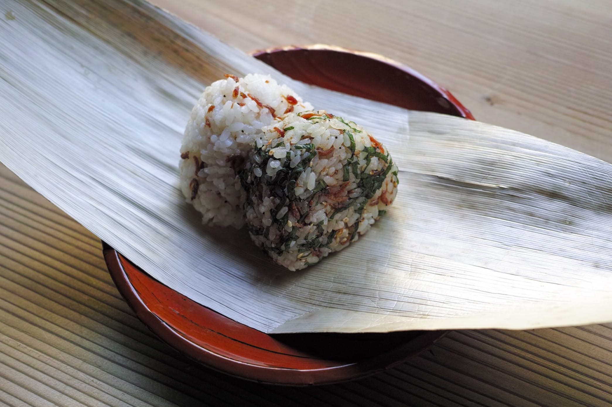 あみ佃煮のおにぎり