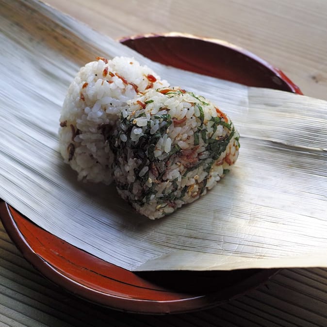 あみ佃煮のおにぎり
